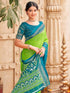 Vasthrlay Georgette Printed Unstitched Rani Pink Saree