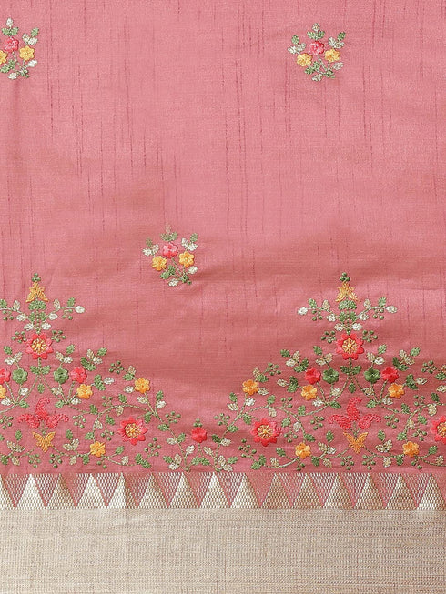 Vasthrlay Kasavu White Saree