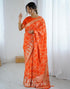 Vasthrlay Banarasi Weaving Unstitched Blue Saree