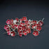 Pure silver Enamel red flowers 5g (Pack of 4)