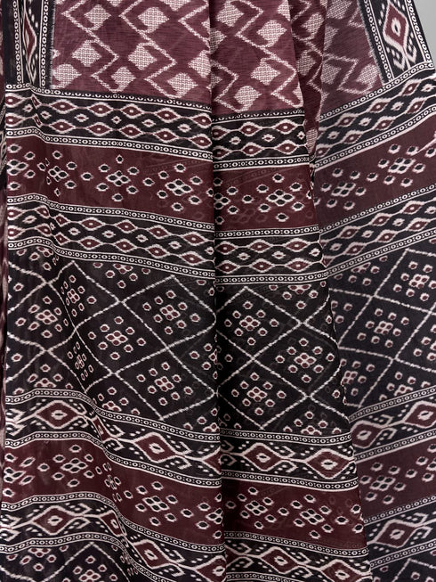 Vasthrlay Cotton Printed Mulmul Saree