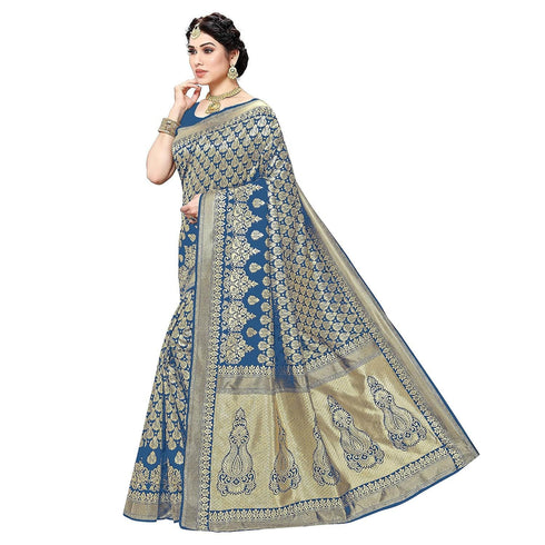 Vasthrlay Banarasi Kanjivaram Material Ethnic Wear