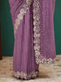 Vasthrlay Embroidered Black Saree