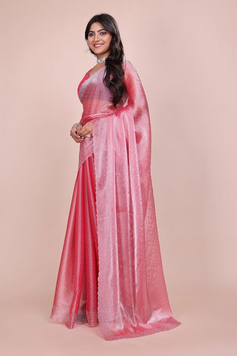 Vasthrlay Chiffon Embellished Ethnic Wear