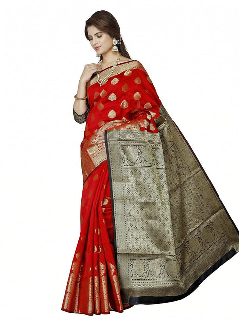 Vasthrlay Banarasi Freesize Ethnic Wear