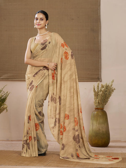 Vasthrlay Georgette Floral Saree