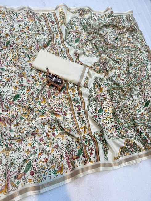 Vasthrlay Kashmiri Print Saree
