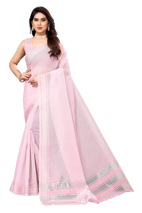 Vasthrlay Gold Unstitched Saree