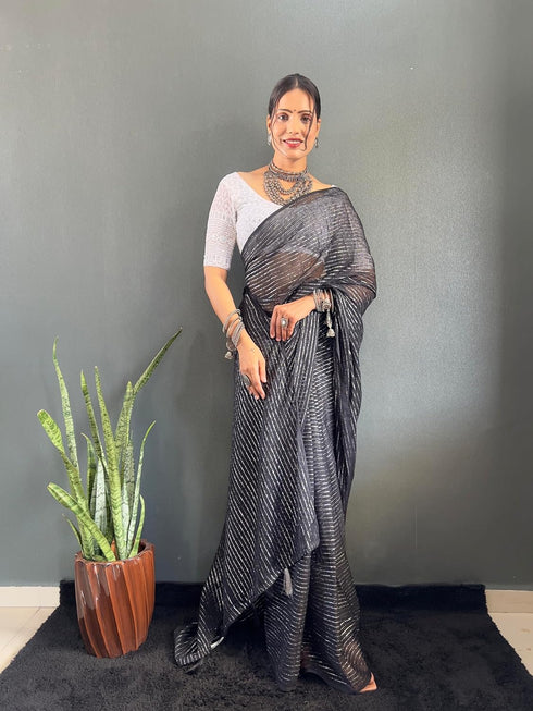 Vasthrlay Chiffon Rimzim Designer Chikankari