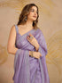 Vasthrlay Zarkan Unstitched Purple Ethnic Wear