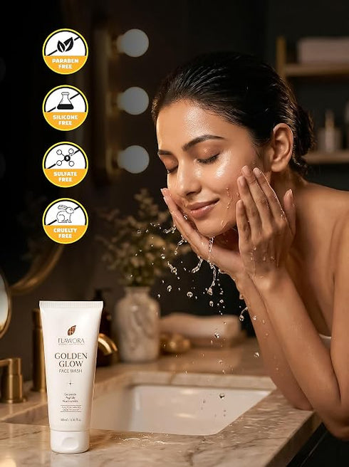 Flawora Golden glow Facewash