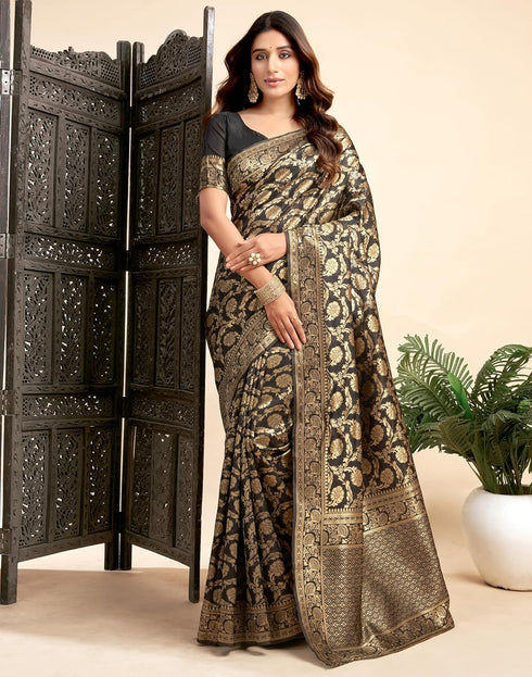 Vasthrlay Womens Jacquard Unstitched Wine Saree