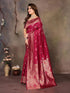 VasthrlayKanjeevaram Silk Unstitched Rani Dark Ethnic Wear