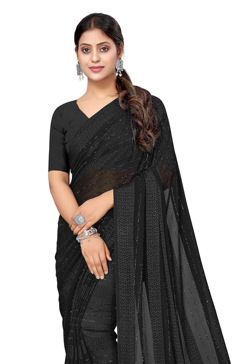 Vasthrlay Fashion Georgette Green Ethnic Wear
