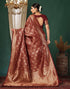 Vasthrlay Maroon Traditional Unstitched Saree