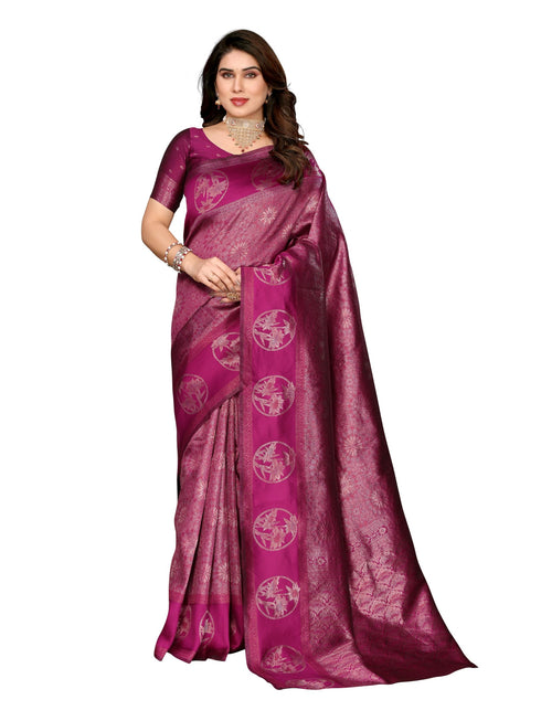 Vasthrlay Silk Unstitched Saree