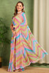 Vasthrlay Fashion Georgette Geometric Green Ethnic Wear