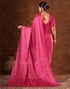 Vasthrlay Womens Printed Unstitched Brown Saree