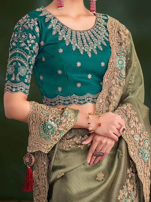 Vasthrlay Embroidery Unstitched Designer Tfh Ethnic Wear