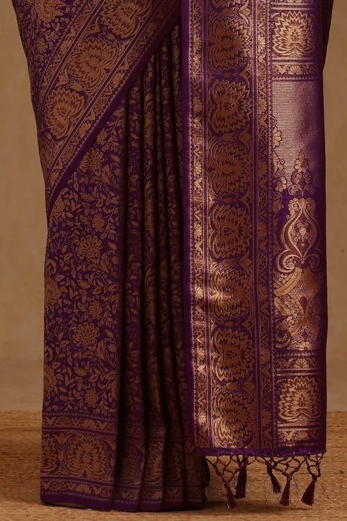 Vasthrlay Tussar Floral Woven