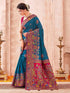 Vasthrlay Weaving Dark Saree