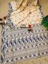Vasthrlay Tussar Kalamkari Geometric Design Thread