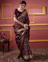 Vasthrlay Banarasi Jacquard Unstitched Yellow Saree