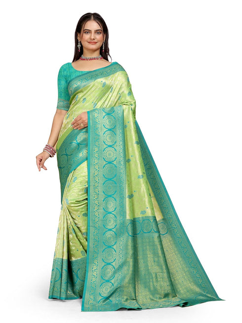 Vasthrlay Organza Banarasi Ethnic Wear