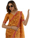 Vasthrlay Georgette Bandhani Unstitched Purple Saree