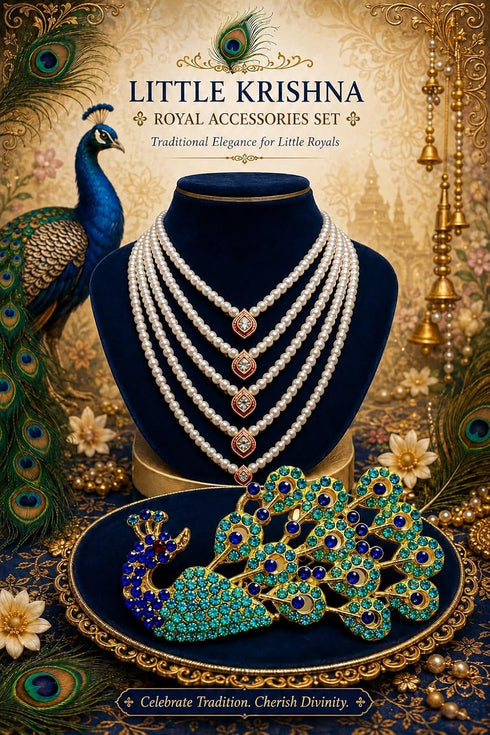BLU VAPOUR Krishna Dress for Kids, Kanha Costume for Janmashtami, Blue Red & Yellow
