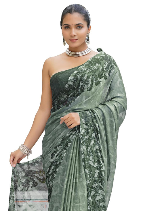 Vasthrlay Fashion Chiffon Printed Lightweight Ethnic Wear