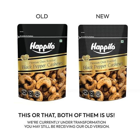 Happilo Salted Black Pepper Whole Cashews