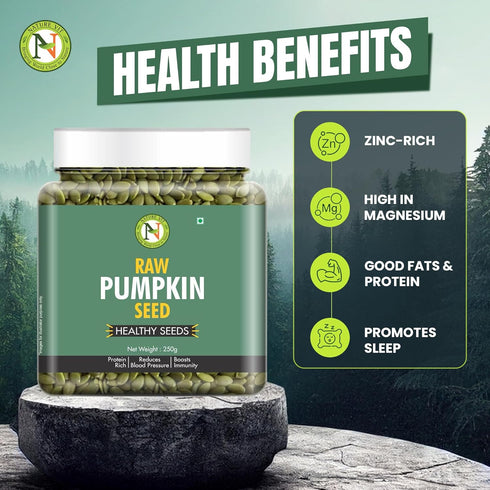 Nature Vit Pumpkin Seeds Raw| Protein-Rich & Immunity Booster