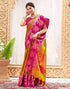 Vasthrlay Banarasi Jacquard Unstitched Mustard Saree