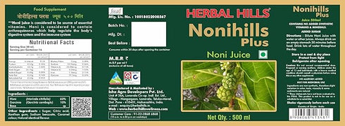 Herbal Hills Nonihills Plus Health Juice