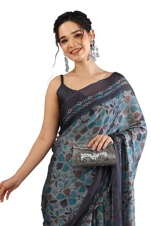 Vasthrlay Fashion Chiffon Printed Lightweight Ethnic Wear