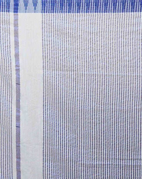 Vasthrlay Handloom Bhagalpuri Tample Sky Blue