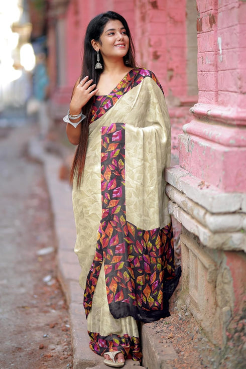 Vasthrlay Fashion Rhinestone Embellished Black Ethnic Wear