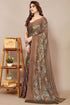 Vasthrlay Fashion Chiffon Turquoise Ethnic Wear