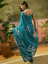 Vasthrlay Georgette Printed Unstitched Yellow Saree