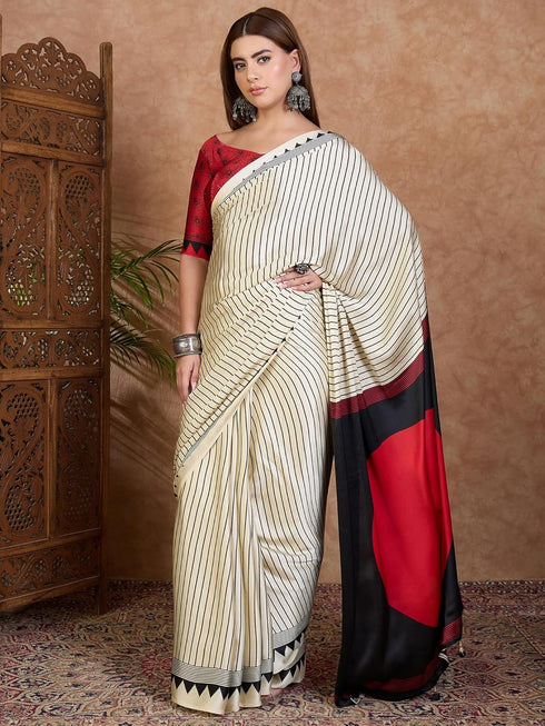 Vasthrlay Printed Ajrakh Floral