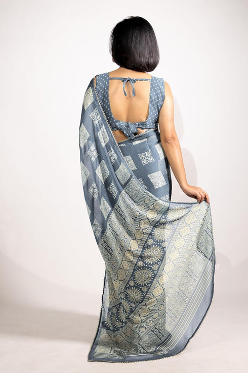 Vasthrlay Fashion Chiffon Printed Ethnic Wear