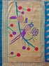 Vasthrlay Weaving Paithani Unstitched Teal Saree