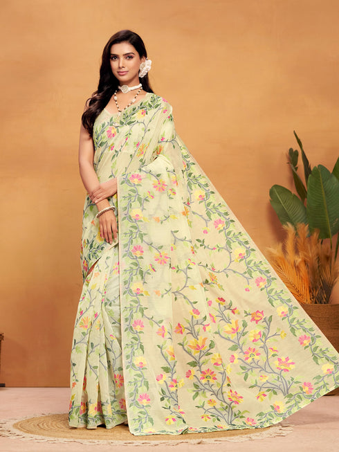Vasthrlay Cotton Woven Saree