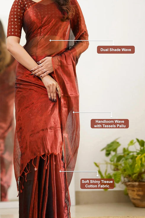 Vasthrlay Handloom Embroidery Unstitched Gold Ethnic Wear