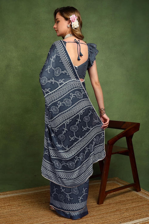Vasthrlay Fashion Chiffon Printed Ethnic Wear