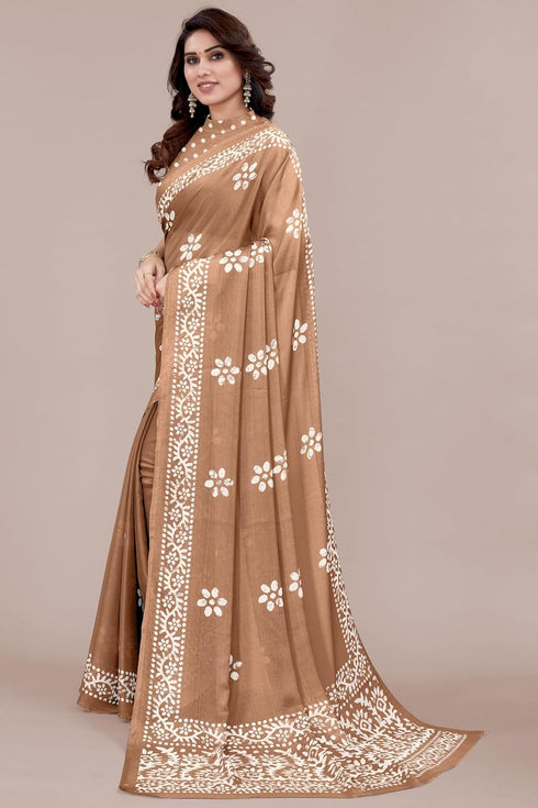 Vasthrlay Fashion Chiffon Printed Parrot Ethnic Wear