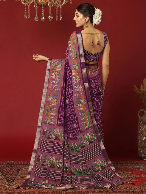 Vasthrlay Georgette Bandhani Unstitched 4322s217n Dark