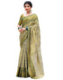 Vasthrlay Banarasi Kanjivaram Unstitched Black Saree