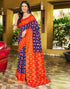 Vasthrlay Chanderi Bandhani Unstitched White Saree